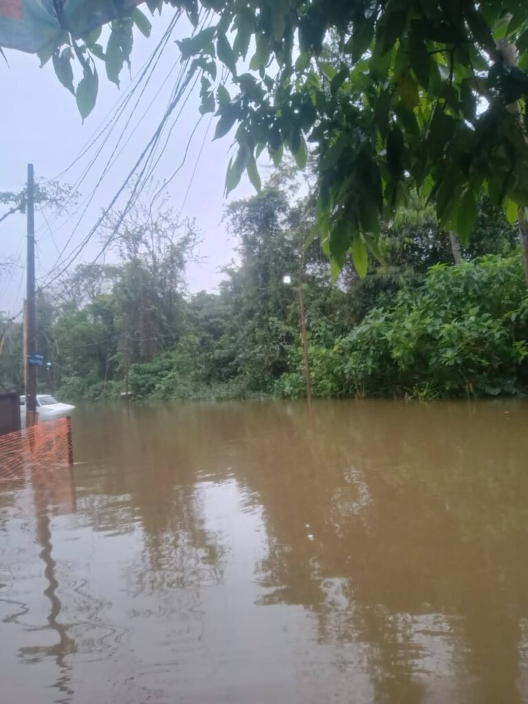 Comunidades da Costa Sul de São Sebastião sofrem com inundações após fortes chuvas na região